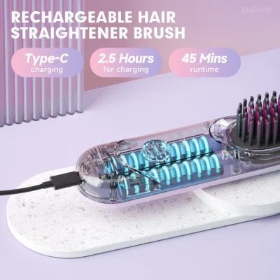 ENCHEN H100 หวีไฟฟ้าไร้สาย | ไอออนลบ | ปรับ 4 ระดับ