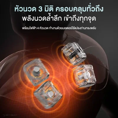Philips PPM3209N เครื่องนวดคอบ่าไหล่ 3D 4 หัวนวด 5 โหมด