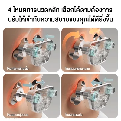 Philips PPM3115B หมอนนวดหลัง 3D ประคบร้อน 45°C