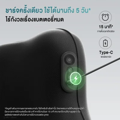 Philips PPM3115B หมอนนวดหลัง 3D ประคบร้อน 45°C