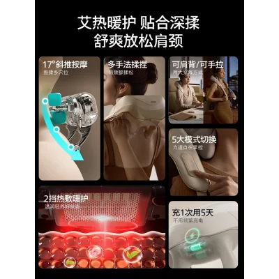 Philips PPM3325 เครื่องนวดคอ บ่า ไหล่ ประคบร้อน 45°C