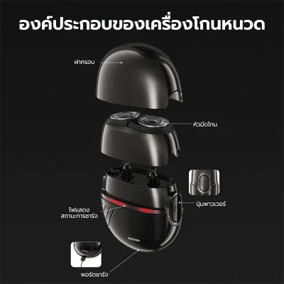 ENCHEN Mini D เครื่องโกนหนวด | 7800 RPM | กันน้ำ IPX7