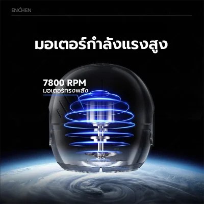ENCHEN Mini D เครื่องโกนหนวด | 7800 RPM | กันน้ำ IPX7
