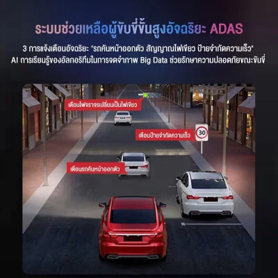 HIKVISION C200S กล้องติดรถยนต์หน้า-หลัง Full HD 1080P HDR Wi-Fi