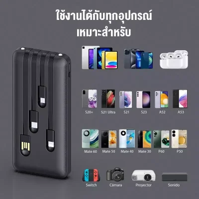 1HORA CD227 พาวเวอร์แบงค์ 10,000mAh | ชาร์จเร็ว 10.5W
