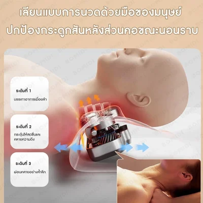 BOMIDI MP1 PRO หมอนนวดคอไร้สาย | นวด 3D | ประคบอุ่น | มอก.