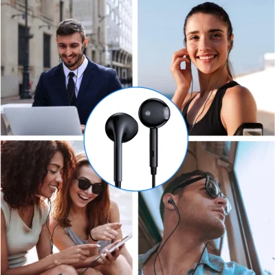 1HORA AUT122 หูฟังมีสาย 3.5mm | เสียงคุณภาพสูง | ไมค์ในตัว