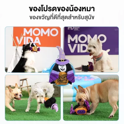 MOMOVIDA DT-3 ของเล่นสุนัขหูขยับได้ ซ่อน/จ่ายอาหารได้