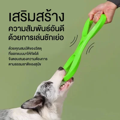 MOMOVIDA DT-21 ห่วงยางกัดสำหรับสุนัข (ชักเย่อ, โยนร่อน)