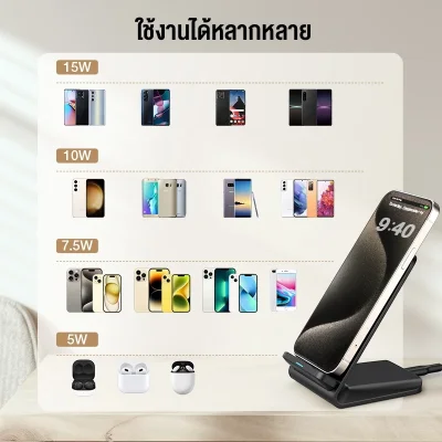 1Hora GAR157 ที่ชาร์จไร้สาย | Fast Charge 15W | Type-C