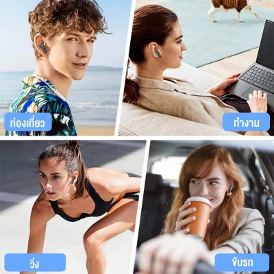 1HORA AUT206 หูฟังบลูทูธ | Bluetooth 5.3 | กันน้ำ IPX4