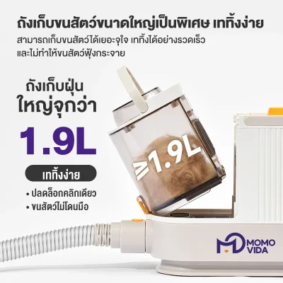 MOMOVIDA PG-1 เครื่องตัดแต่งขนสัตว์เลี้ยง 6-in-1