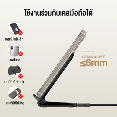 1Hora GAR157 ที่ชาร์จไร้สาย | Fast Charge 15W | Type-C