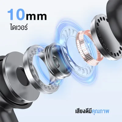 1HORA AUT206 หูฟังบลูทูธ | Bluetooth 5.3 | กันน้ำ IPX4