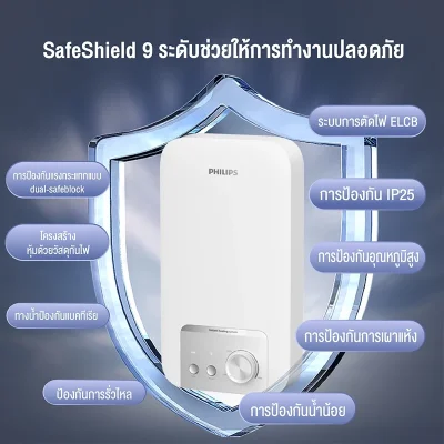 Philips AWH1500/1501 เครื่องทำน้ำอุ่น 3500W/4500W