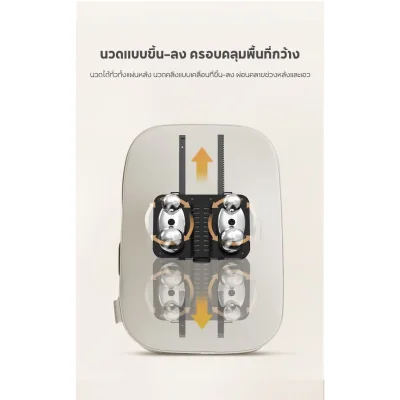 BOMIDI BM02 เบาะนวดหลังพกพา | นวดร้อน 42°C | คลายเส้น