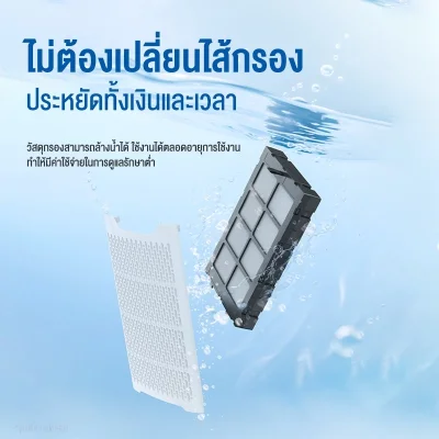 Haier เครื่องฟอกอากาศ KJ240D-SXU1 | ไม่ต้องเปลี่ยนไส้กรอง