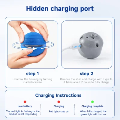 MOMOVIDA DT-1PRO ลูกบอลไฟฟ้าฝึกสุนัข ยางคุณภาพสูงทนต่อการกัด