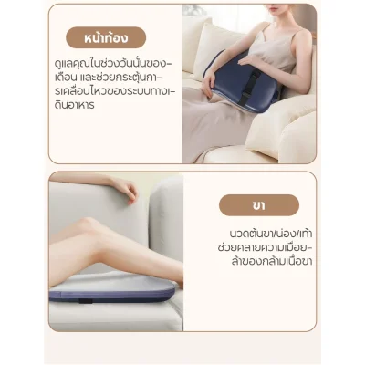 BOMIDI BM02 เบาะนวดหลังพกพา | นวดร้อน 42°C | คลายเส้น