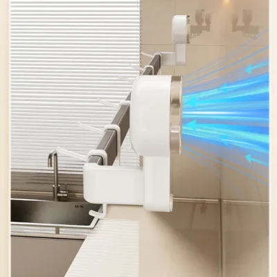 ZOLELE ชั้นแขวนพร้อมตะขอ 6 ชิ้น | ไม่ต้องเจาะ | ติดแน่น