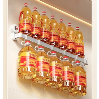 ZOLELE ชั้นแขวนพร้อมตะขอ 6 ชิ้น | ไม่ต้องเจาะ | ติดแน่น