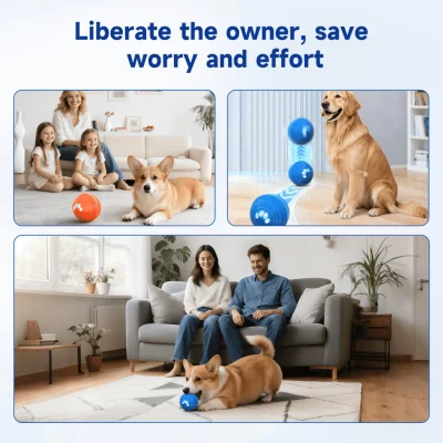 MOMOVIDA DT-1PRO ลูกบอลไฟฟ้าฝึกสุนัข ยางคุณภาพสูงทนต่อการกัด