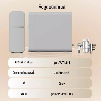 Philips AUT1218 เครื่องกรองน้ำดื่ม 4 ขั้นตอน