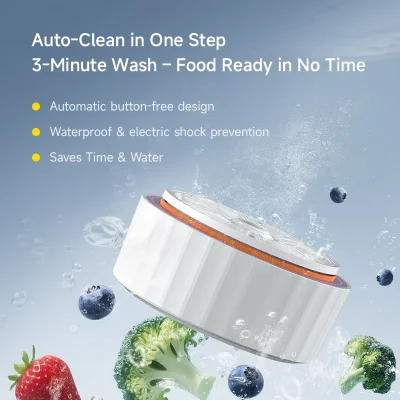 DEERMA GS01 เครื่องล้างผักผลไม้ | ฆ่าเชื้อ 99.9% | ระบบไอออน