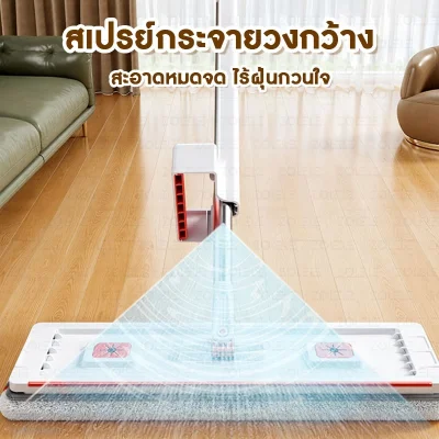 ZOLELE PS01 ไม้ถูพื้นสเปรย์ | รีดน้ำในตัว | ม่ทิ้งคราบ