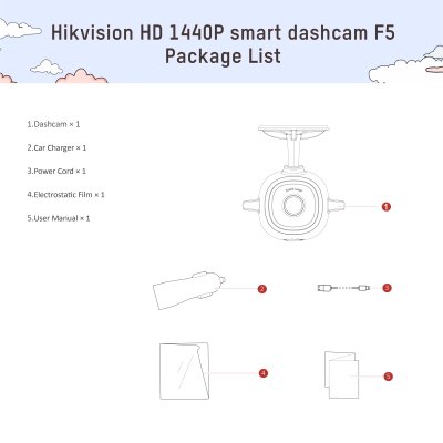 กล้องติดรถยนต์ HIKVISION F5