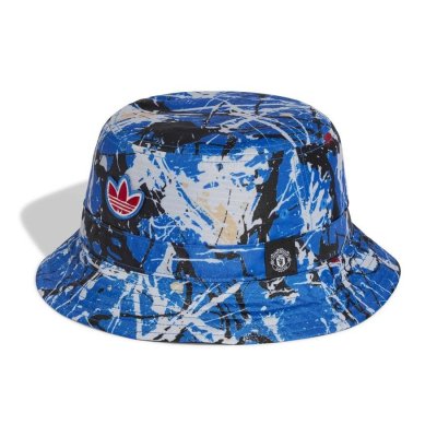 Manchester United x adidas Stone Roses Bucket Hat Blue