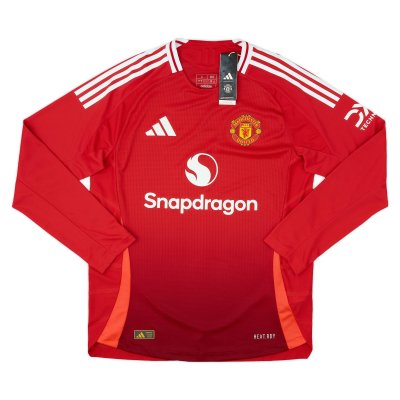 2024-25 Manchester United Authentic Home L/S Shirt