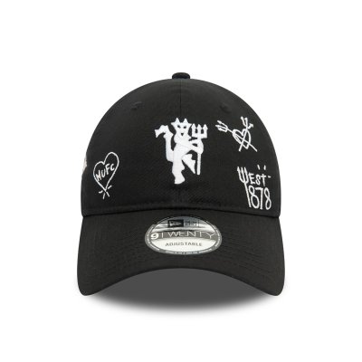 Manchester United FC Scribble Black 9TWENTY Adjustable Cap