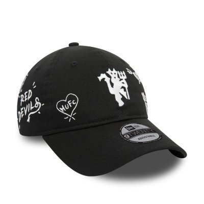 Manchester United FC Scribble Black 9TWENTY Adjustable Cap