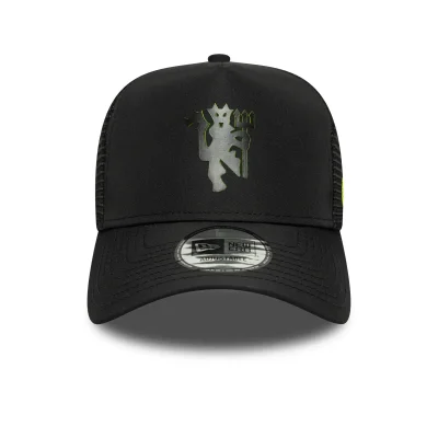 Manchester United FC A-Frame Trucker Cap in black.