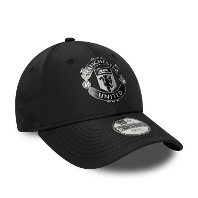 Manchester United x New Era Reflective Crest 9Forty Cap Black