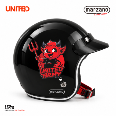 Helmet United Army - Born To Be Red - Glossy