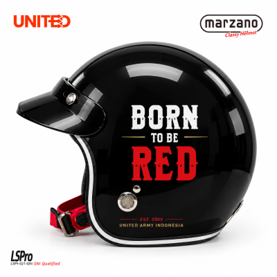 Helmet United Army - Born To Be Red - Glossy