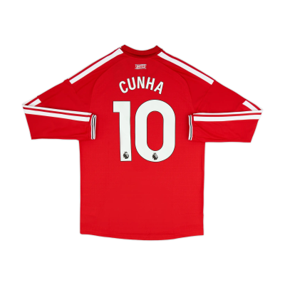 Manchester United 26/27 Home Authentic Jersey Long Sleeve - Cunha