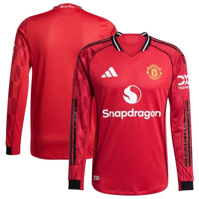 2025-26 Manchester United Home Authentic LS