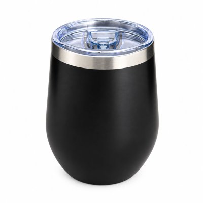Manchester United Metallic Crest Travel Cup Black