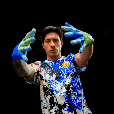 Manchester United x adidas Stone Roses Jersey Blue