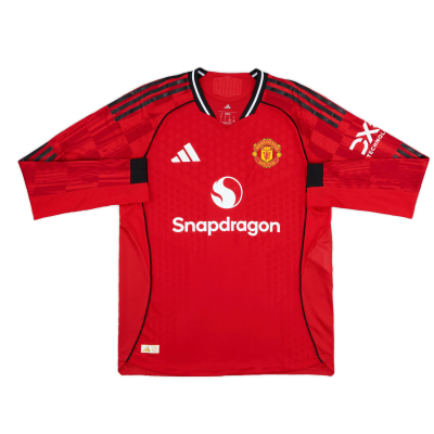 2025-26 Manchester United Home Authentic LS