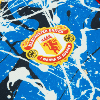 Manchester United x adidas Stone Roses Long Sleeve Jersey Blue