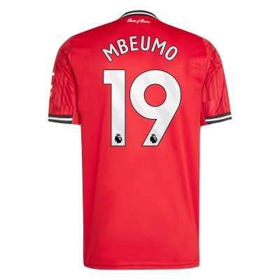 Manchester United adidas Home Shirt 2025-26 with Mbeumo 19 printing