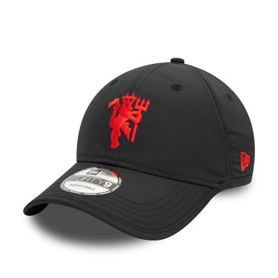 Manchester United FC Featherweight Poly Black FORTY9 Adjustable Cap