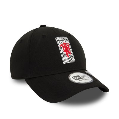 Manchester United FC Wordmark Repreve Black 9FORTY Adjustable Cap