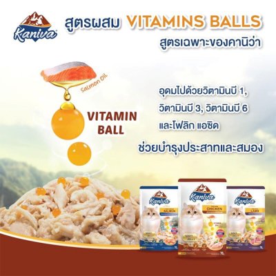 อาหารเปียกแมว คานิว่า Kaniva ขนาด 70 กรัม (แมวเลี้ยงในบ้าน)