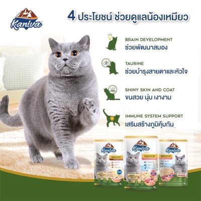 อาหารเปียกแมว คานิว่า Kaniva ขนาด 70 กรัม (แมวเลี้ยงในบ้าน)
