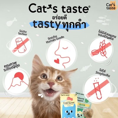 อาหารเปียกแมว แคทเทส Cat's Taste Premium ขนาด 70 กรัม